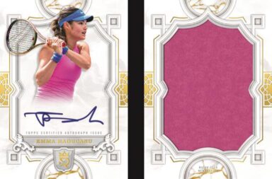 2024 TOPPS Royalty Collection Tennis Cards - Autographed Jumbo Relic Book Card Emma Raducanu