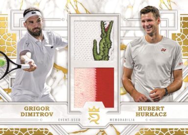 2024 TOPPS Royalty Collection Tennis Cards - Prodigious Pairings Relic Card Grigor Dimitrov / Hubert Hurkacz