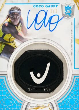 2024 TOPPS Royalty Collection Tennis Cards - Racket Knob Autograph Relic Card Coco Gauff