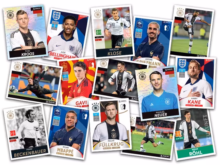 PANINI Deutschland & die Besten aus Europa 2024 Sticker - panini deutschland und die besten aus europa 2024 sticker collage