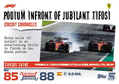 Topps F1 Turbo Attax 2024 Trading Card Game - Circuit Chronicles Carlos Sainz