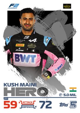 Topps F1 Turbo Attax 2024 Trading Card Game - F2 Hero Kush Maini
