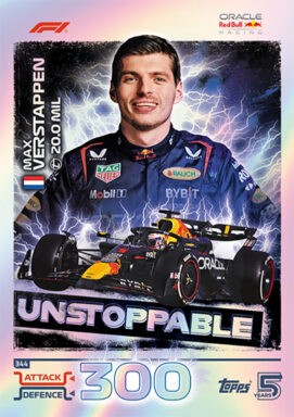 Topps F1 Turbo Attax 2024 Trading Card Game - Unstoppable Max Verstappen