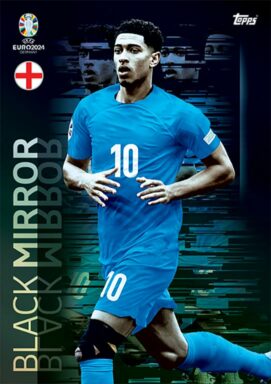 TOPPS UEFA Euro 2024 Match Attax Trading Card Game - Black Mirror Chrome Card - Jude Bellingham