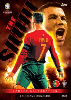 TOPPS UEFA Euro 2024 Match Attax Trading Card Game - Career Celebration - The Siuuuu Cristiano Ronaldo
