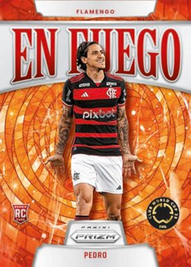 2025 PANINI Prizm FIFA World Cup Soccer Cards - En Fuego Insert Card - Pedro