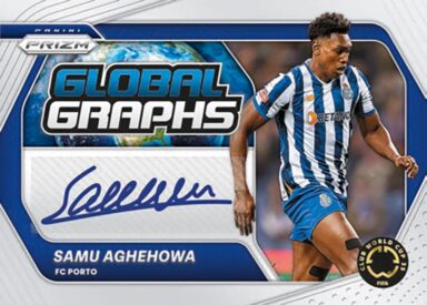 2025 PANINI Prizm FIFA World Cup Soccer Cards - Global Graphs Autograph Card Samu Aghehowa