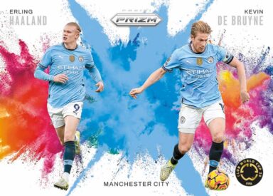 2025 PANINI Prizm FIFA World Cup Soccer Cards - Color Blast Dual Insert Card Erling Haaland / Kevin de Bruyne