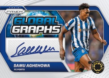 2025 PANINI Prizm FIFA World Cup Soccer Cards - Global Graphs Autograph Card Samu Aghehowa
