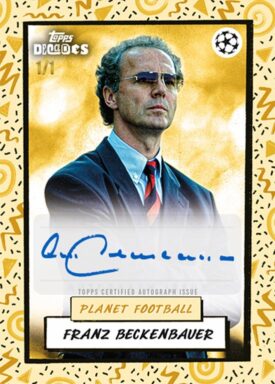 2025 TOPPS Decades 1990's Edition UEFA Club Competitions Soccer Cards - Pure Football Autograph Card Franz Beckenbauer