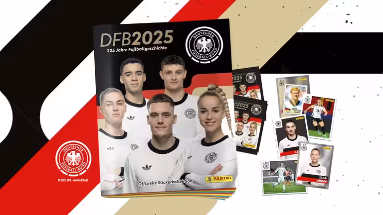 PANINI DFB 2025 - 125 Jahre Fußballgeschichte Sticker - Header