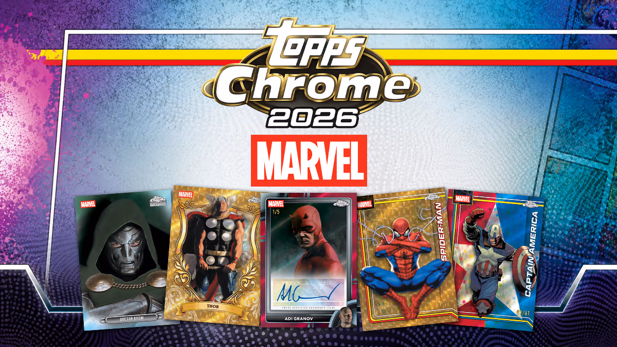 2026 TOPPS Chrome Marvel Comics Trading Cards - Header