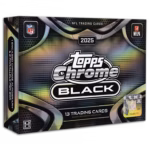 2025 TOPPS Chrome Black NFL Football Cards Hobby Box