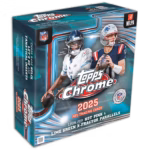 2025 TOPPS Chrome NFL Football Cards Mega Box