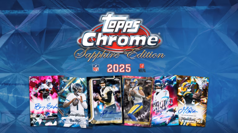 2025 TOPPS Chrome Sapphire Edition NFL Football Cards - Header