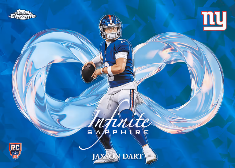 2025 TOPPS Chrome Sapphire Edition NFL Football Cards - Infinite Sapphire Insert Card - Jaxson Dart