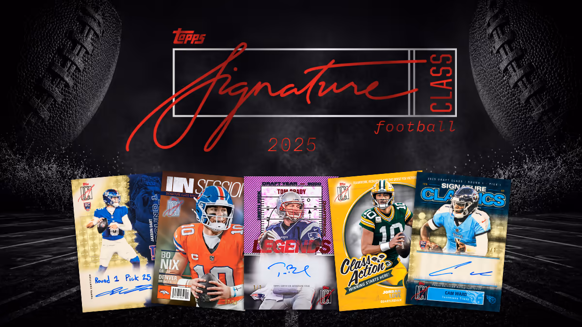2025 TOPPS Signature Class NFL Football Cards - Header