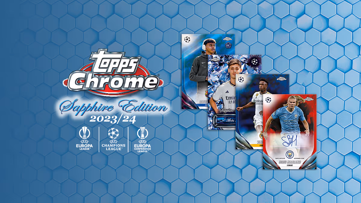 2023-24 TOPPS Chrome Sapphire Edition UEFA Club Competitios Soccer Cards - Header
