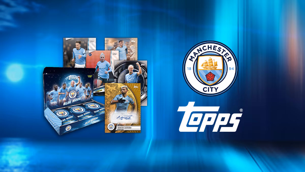 2024-25 TOPPS Blue Moon Manchester City Soocer Cards - Header