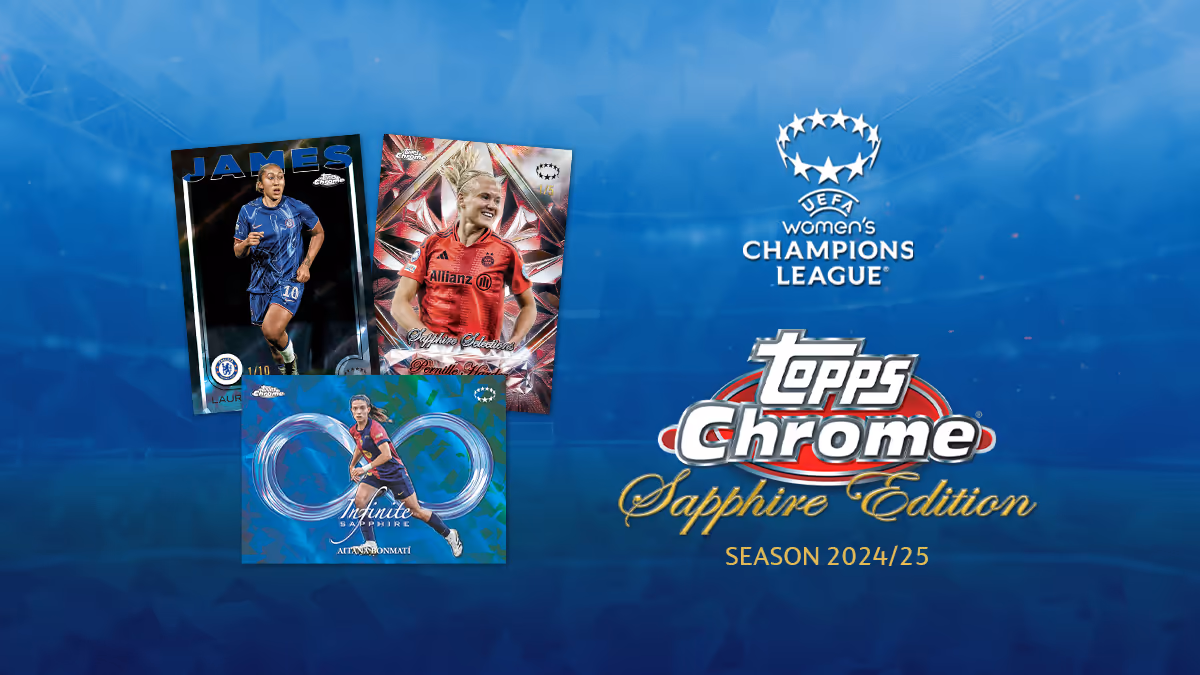 2024-25 TOPPS Chrome Sapphire Edition UEFA Women's Champions League Soccer Cards - Header
