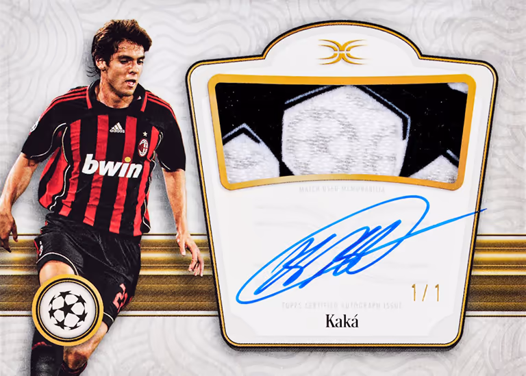 2024-25 TOPPS Definitive Collection UEFA Club Competitions Soccer Cards - Starball Patch Autograph Card - Kaká