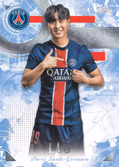 2024-25 TOPPS Exhibition Paris Saint-Germain Soccer Cards - Base Card - Kang-In Lee
