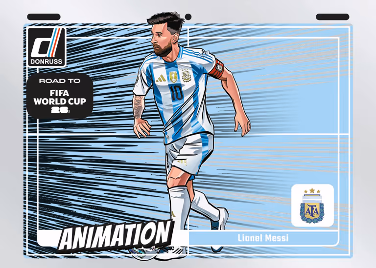 2025-26 PANINI Donruss Road to FIFA World Cup 2026 Soccer Cards - Animation Insert Card - Lionel Messi
