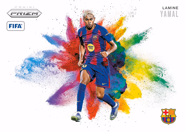 2025-26 PANINI Prizm FIFA Soccer Cards - Color Blast Insert Card - Lamine Yamal