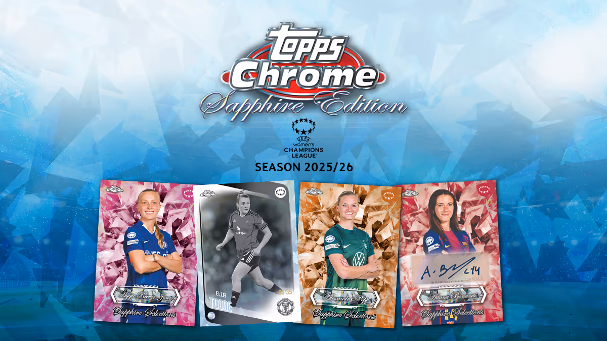 2025-26 TOPPS Chrome UEFA Women's Champions League Soccer Cards - Header