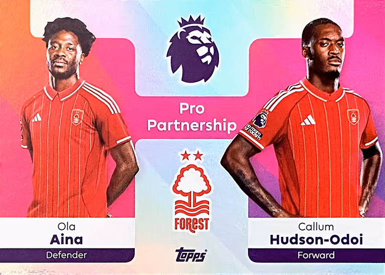 TOPPS Premier League 2026 Premium Trading Cards - Pro Partnership Card - Ola Aina / Callum Hudson-Odoi