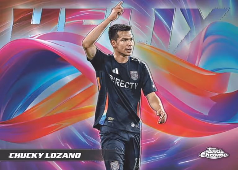 2025 TOPPS Chrome Major League Soccer Cards - Helix Insert Card - Chucky Lozano
