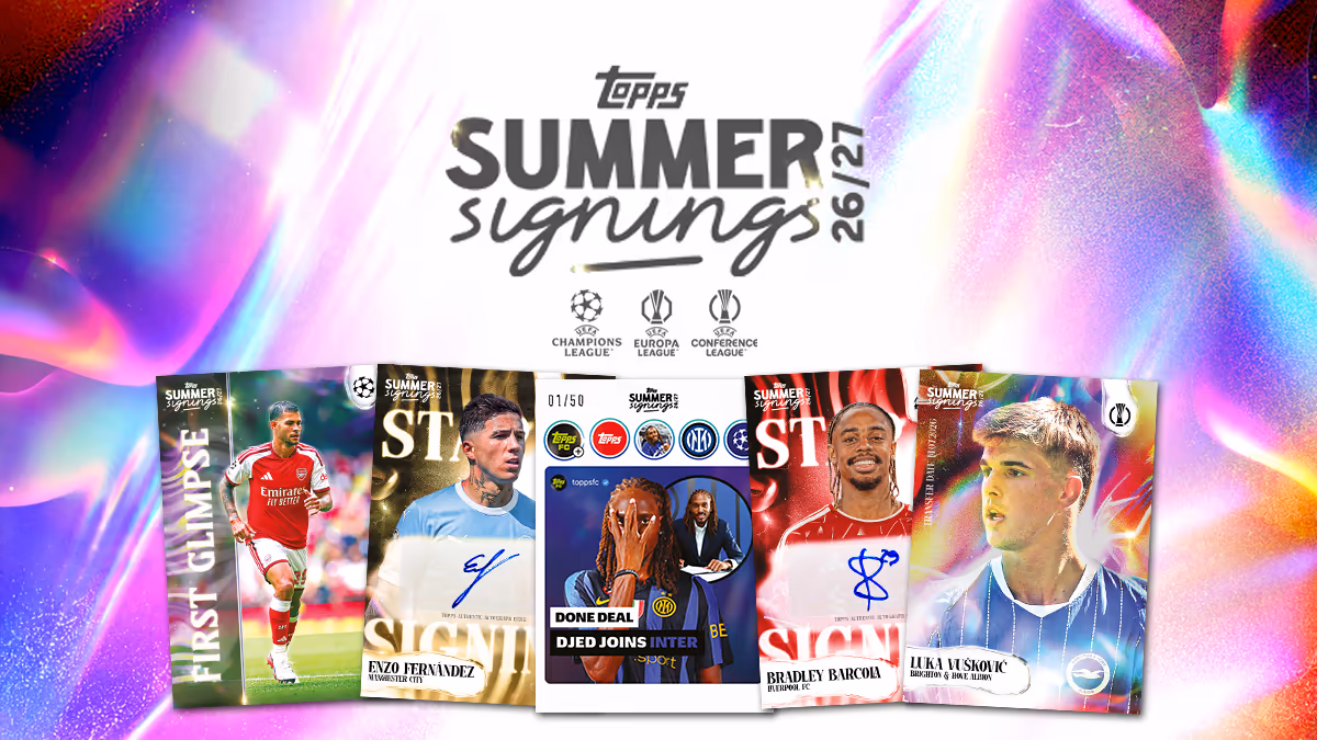 2026-27 TOPPS Summer Signings UEFA Club Competitions Soccer Cards - Header